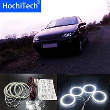 HochiTech Ultra bright SMD white LED angel eyes 2500LM 12V halo ring kit daytime running light DRL for Fiat PUNTO mk2 1999-2010 2024 - buy cheap