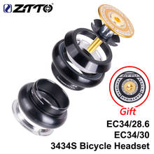 ZTTO Mountain bike road bike Threadless Headset 34mm EC34 CNC 1-1/8 28.6 Straight Tube Fork 34 Conventional Threadless Headset 2024 - buy cheap