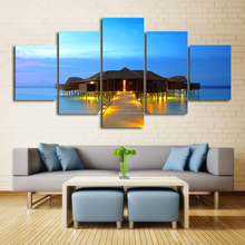 5 Pieces Modern Art Oil Painting Print Wall Canvas Picture Modern Home Decor Living Room Decoration Painting Calligraphy 2024 - buy cheap
