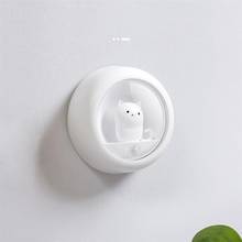 PIR LED Motion Sensor Cat Night Light Cupboard Wardrobe Bed Wireless With Adhesive Sticker Closet Stairs Kitchen Wall Lamp 2024 - buy cheap