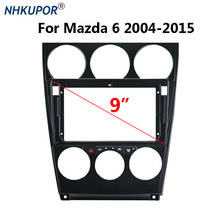 Central multimídia automotiva para mazda 6 2007-2012, 2 din, painel de controle estéreo, 9 polegadas, kit de painel de controle 2024 - compre barato