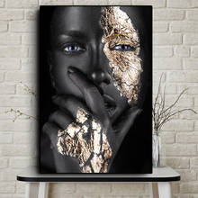 Diamond Painting 5D Diy Diamond Embroidery African Art Black and Gold Woman Picture Rhinestone Mosaic Wall Diamond Art Picture H 2024 - buy cheap