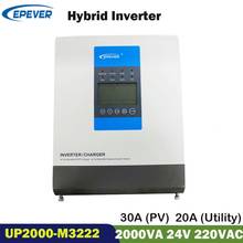 EPever-Inversor híbrido de onda sinusoidal pura, dispositivo de carga Solar MPPT de 2000W, 30A, 24V, 220V, 230V, UP2000-M3322 2024 - compra barato