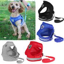 1pc Breathable Dog Harness Polyester Mesh Vest Leash Pet Chest Strap Rope Puppy Cat Vest Harness Outdoor Walking Dog Supplies 2024 - buy cheap