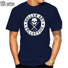 Мужская классическая футболка Sullen с коротким рукавом, черная одежда, футболки, летние топы с круглым вырезом, футболка 2024 - купить недорого