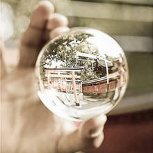 2020 quente de vidro claro bola cristal esfera cura fotografia adereços lensball decoração adereços foto presente para a fotografia ao ar livre #08 2024 - compre barato