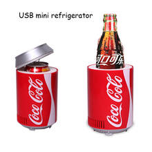 Mini usb Fridge Cooler Heater Cola bottle Dual Use Home Dormitory DC 5V 12V Car Office Refrigerator Computer Wine Cooler 2024 - buy cheap