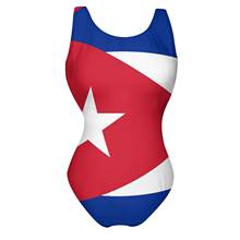 2021 sexy biquinis bandeira nacional de cuba autêntica versão hd maiô feminino topo feminino beach wear 2024 - compre barato