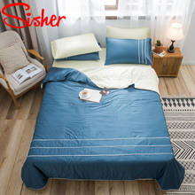 1pcs Stripe Print Quilts Summer Thin Breathable Comfortable Comforter Modern Brief Soft Blanket (Not Bed Sheet and Pillow case) 2024 - buy cheap