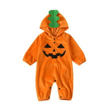 Fashion Newborn Baby Boy Girl Halloween Clothes Long Sleeve Hooded Romper Jumpsuit Outfits Holiday Party Clothing 3-24M 2024 - buy cheap