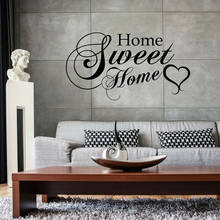 Home Sweet Home Wall Stickers Vinyl Interior Art Design Home Decoration Living Room Bedroom Family Quotes Decals Decor S235 2024 - buy cheap