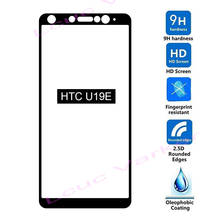 LUCU-cubierta completa de vidrio templado para HTC U19e, Protector de pantalla con pegamento completo para HTC U19e, 9H 2024 - compra barato