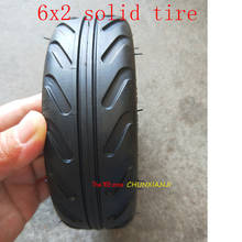 Neumático sólido de 6x2 para patinete eléctrico, rueda sin cámara, para camión, 6 pulgadas, F0 2024 - compra barato