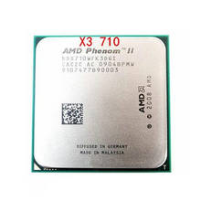 Процессор AMD Phenom II X3 710-HDX710WFK3DGI, трехъядерный процессор AM3 938, 100% рабочий процессор для настольного ПК 2024 - купить недорого