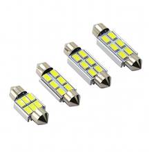 10 шт. 31 мм 36 мм 39 мм 42 мм Купол гирлянда 6SMD 5630 5730 LED CANBUS интерьер автомобиля Чтение номерного знака свет без ошибки 2024 - купить недорого