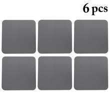 6pcs Hot Pad Silicone Mat Coffee Mug Cup Coaster Square Table Mat Silicone Nonslip Placemat Bowl Coaster for Kitchen 2024 - buy cheap