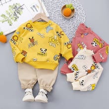 Toddler Clothes Children Baby Boys Clothes Set Autumn Newborn Baby Clothing Long Sleeve Tops Cotton+Pants 2Pcs Infant Sport Suit 2024 - buy cheap