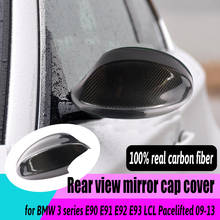 Car Side Accessories Shell Rearview for BMW 1 3 Series E81 E82 E87 E88 E90 E91 E92 E93 Mirror Cover Caps  Real Carbon Fiber 2024 - buy cheap