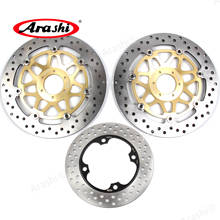 Arashi 1 Set 296 / 220 mm Brake Discs For HONDA CB N 400 1982 - 1988 CNC Floating Front Rear Rotors CBN CB400N 1983 1984 1985 2024 - buy cheap