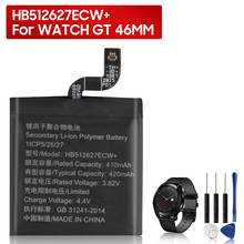 Bateria original de substituição embutida + para huawei watch gt 46mm bateria autêntica 420mah 2024 - compre barato