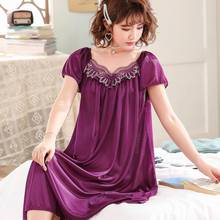 Oversize 3XL 4XL Female Nightgown Lady Sexy Spaghetti Strap Night Dress Women Nighties Sleeveless Sleepwear Nightwear 2024 - buy cheap