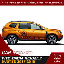 Fit For Dacia Renault Duster 2017 2018 2019 Car Stickers Side Door Mountains Compass Stripe Graphic Vinyl Car Decals Custom 2024 - buy cheap