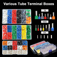 Tube Terminals Kit Ferrule Insulated Wire Bootlace Dual Wiring Crimp Sleeve Cable Connector Various Electrical Terminal Suit 2024 - buy cheap