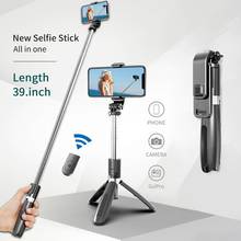 3 in 1 Wireless Bluetoothcompatible Selfie Stick for iOS/Android Foldable Handheld Monopod Shutter Remote Extendable Mini Tripod 2024 - buy cheap