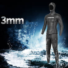 Nova 3 MILÍMETROS CR Wetsuit Roupa de Mergulho À Prova D' Água Para Os Homens de Natação Surf Pavimentação Quente Suspender Calças E Jaqueta 2 pçs/set Wetsuit 2024 - compre barato