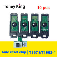 Toney King-cartucho de tinta permanente para impresora Epson t1971-t1964, Chip CISS, para Epson XP201, XP211, XP204, XP401, XP411, XP214, XP10, 10 Uds. 2024 - compra barato