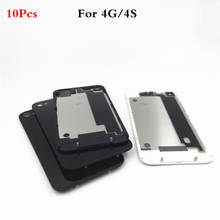 10Pcs/lot Original New Phone Back Cover Case Replacement For iphone 4 4G 4S Rear Glass Battery Door Housing 2024 - buy cheap