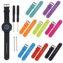 Wholesale Fashion Silicone Watch Strap Replacement With Pins & Tools For Garmin Forerunner 220 230 235 630 620 735XT New 2024 - buy cheap