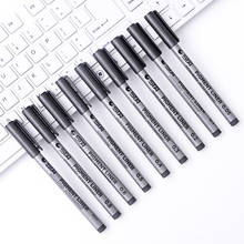 9 Pcs/Set New Water Based Brush Markers Different Size Pigment Liner Triangular Fineliner Pens For Art Supplies Stationery 2024 - buy cheap