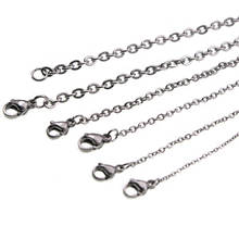 10pcs/lot Chains Wholesale Necklaces Stainless Steel Link Chain Necklaces for Men Women fashion Choker Chain Necklaces Jewelry 2024 - buy cheap