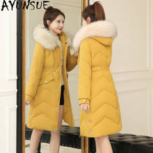 AYUNSUE Winter Jacket Women Parkas Fur Clloar Coat Women's Clothing Coats and Jackets Women Korean 2022 Vetement Femme 1981 2024 - buy cheap
