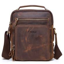 Grojitoo bolsa de couro genuíno, bolsa mensageiro masculina de negócios bolsa de ombro crossbody fashion bolsa de viagem 2024 - compre barato