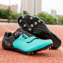 Легкие мужские и женские кроссовки, самоблокирующиеся, с шипами, легкая спортивная обувь для бега и тренировок 2024 - купить недорого