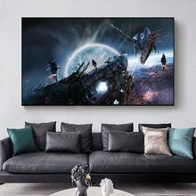 Space Police Canvas Pictures Astronaut Poster Planet Earth Moon Poster Home Decor Cosmonauts Space Living Room Modern Wall Art 2024 - buy cheap