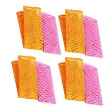 12PCS Mesh Non-stick Oil Dish Cloth Cleaning Cloth Rapid Dry Scourer Mesh Washing Cloths Kitchen Cleaning Cloths (Mixed Color) 2024 - buy cheap