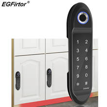 Fingerprint Combination Password Smart Cabinet Lock Dardrobe Locker USB Emergency Unlock Keyless Smart Cabinet Wooden Door Lock 2024 - buy cheap