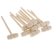 10PCS Mini Wooden Hammer Balls Toy Pounder Replacement Wood Mallets Baby Hot 140 x 43 x 19mm 2024 - buy cheap