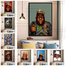 Cuadro de arte de pared The Notorious B.I.G Biggie Smalls, póster de Tupac, pintura en lienzo, carteles e impresiones para decoración del hogar de la sala de estar 2024 - compra barato