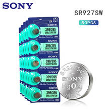 Sony-Batería de reloj Original, pila de botón, 1,55 V, 395, SR927SW, LR927, LR927W, SP395, SR927, 610 AG7, 50 Uds. 2024 - compra barato