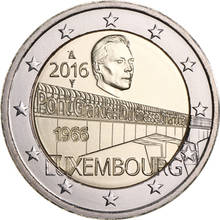 Luxembourg 2016 Charlotte Grand Duchess 50th Anniversary 2 Euro Commemorative Coinunc 100% Real Genuine Original Coin 2024 - buy cheap