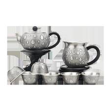 999 handmade sterling silver teapot Japanese handmade teapot old retro tea set home 2024 - buy cheap
