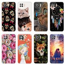 For OPPO F17 Pro Case For OPPO A93 Phone Soft TPU Back Cover Coque ShockProof Case For Oppo Reno 4 Lite Phone Case Painted Funda 2024 - buy cheap