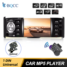 4.1inch 1 Din Car Radio Audio Stereo 1Din USB AUX FM  Station Bluetooth with Steering Wheel Rear View Camera Hands Free 2024 - buy cheap