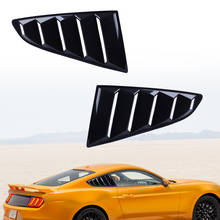 DWCX par ABS del lado del coche ventana de ventilación 1/4 cuarto de rejilla cubierta Trim para 2015 Ford Mustang 2016, 2017 2024 - compra barato