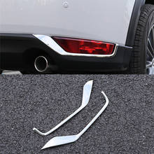 ABS Chrome For Mazda CX-5 CX5 2017 2018 2019 2020 accessories car styling Car Rear fog lamp eyebrow Decoration Cover Trim 2pcs 2024 - buy cheap