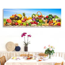 Póster de Vegatables y frutas para pared de cocina, pintura en lienzo, carteles e impresiones, imágenes para decoración de comedor, enmarcado 2024 - compra barato